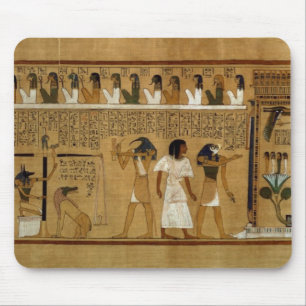 The Weighing of the Heart against Maat's Feather Mouse Mat