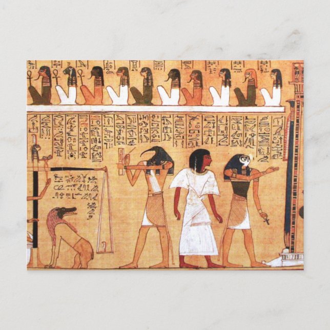 The Weighing Of The Heart Against Maat's Feather Postcard (Front)