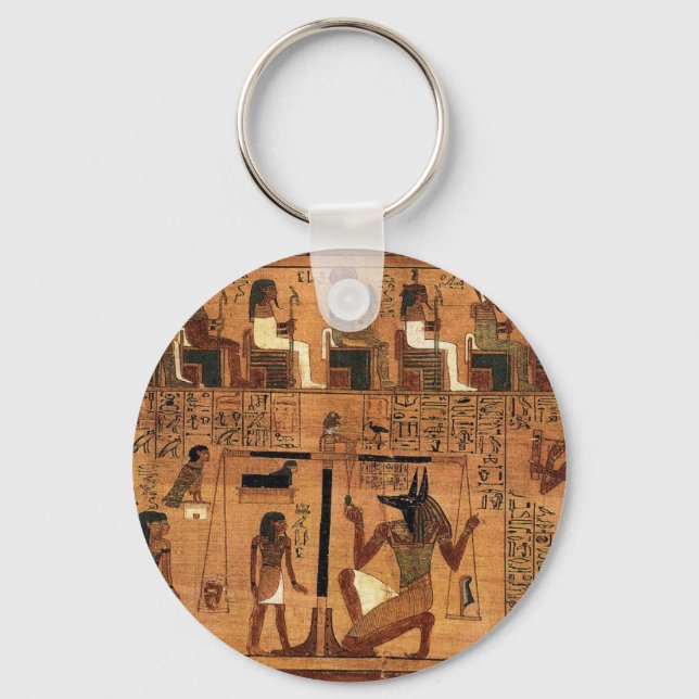 The Weighing of the Heart Keychain (Front)