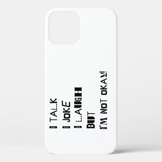 The Weight of Laughter – Mental Health Awareness Case-Mate iPhone Case (Back)