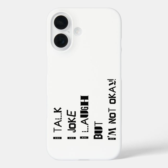 The Weight of Laughter – Mental Health Awareness Case-Mate iPhone Case (Back)
