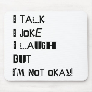 The Weight of Laughter – Mental Health Awareness Mouse Mat
