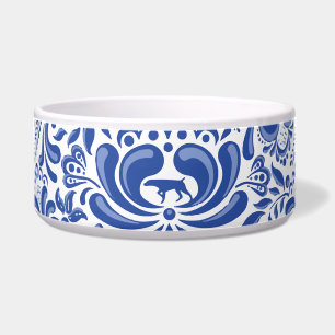 THE WEIMARANER AND THE BEE LARGE PET BOWL