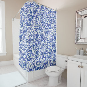 THE WEIMARANER AND THE BEE SHOWER CURTAIN