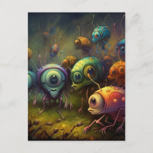 The Weird Colourful Insects Postcard