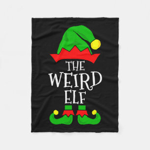 The Weird Elf Funny Matching Family Group Christma Fleece Blanket