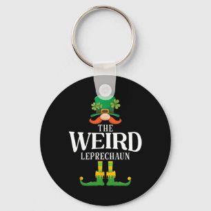 The Weird Leprechaun St Patricks Day Matching Key Ring