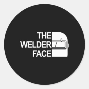 The Welder Face The Welder Face Classic Round Sticker