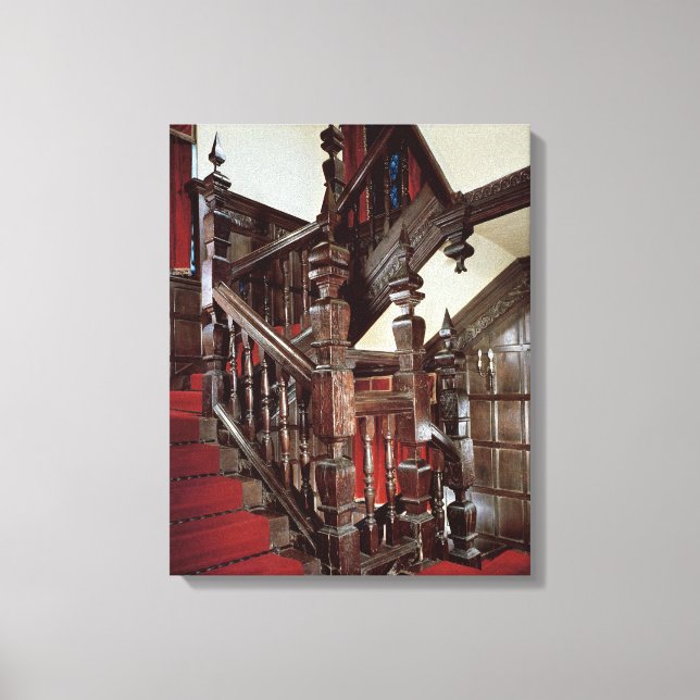 The Well staircase, c.1600 Canvas Print (Front)