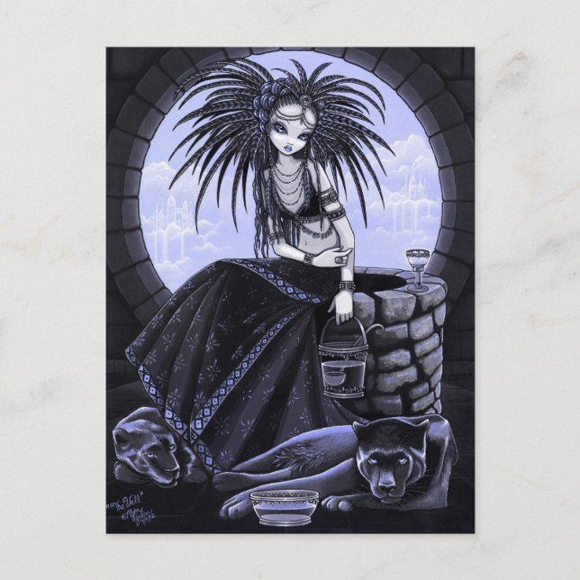 The Well Tribal Fusion Water Panther Postcard (Front)