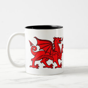 The Welsh Dragon Two-Tone Coffee Mug