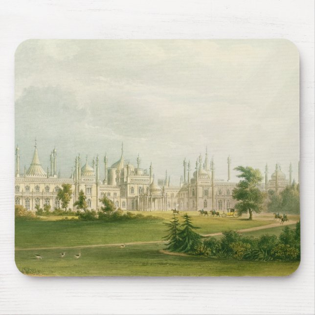 The West Front, from 'Views of the Royal Pavilion, Mouse Mat (Front)