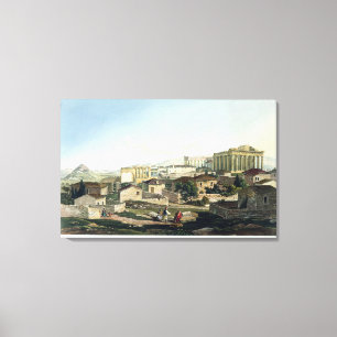 The West Front of the Parthenon, plate 19 from Par Canvas Print