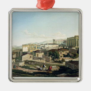 The West Front of the Parthenon, plate 19 from Par Metal Tree Decoration