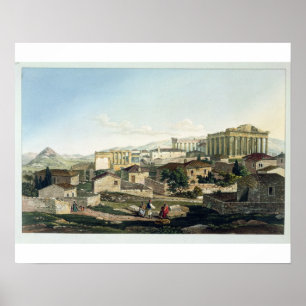 The West Front of the Parthenon, plate 19 from Par Poster