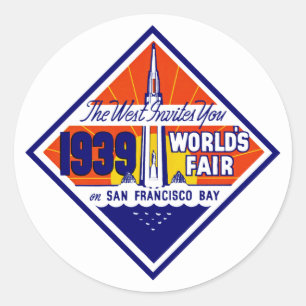 The West Invites You Classic Round Sticker