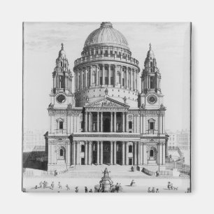 The West Prospect of St. Paul's Cathedral Magnet