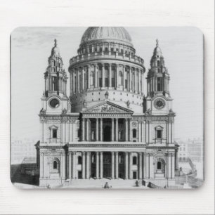 The West Prospect of St. Paul's Cathedral Mouse Mat