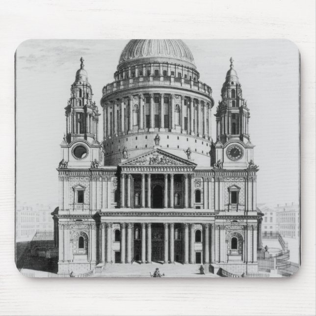 The West Prospect of St. Paul's Cathedral Mouse Mat (Front)