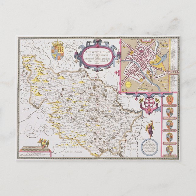 The West Ridinge of Yorkeshyre Postcard (Front)