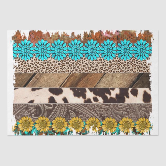 The Western Series Design 23 Tissue Paper (Front)