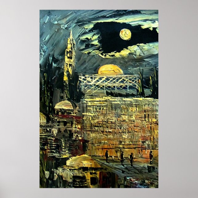 The Western Wall in Jerusalem Poster (Front)