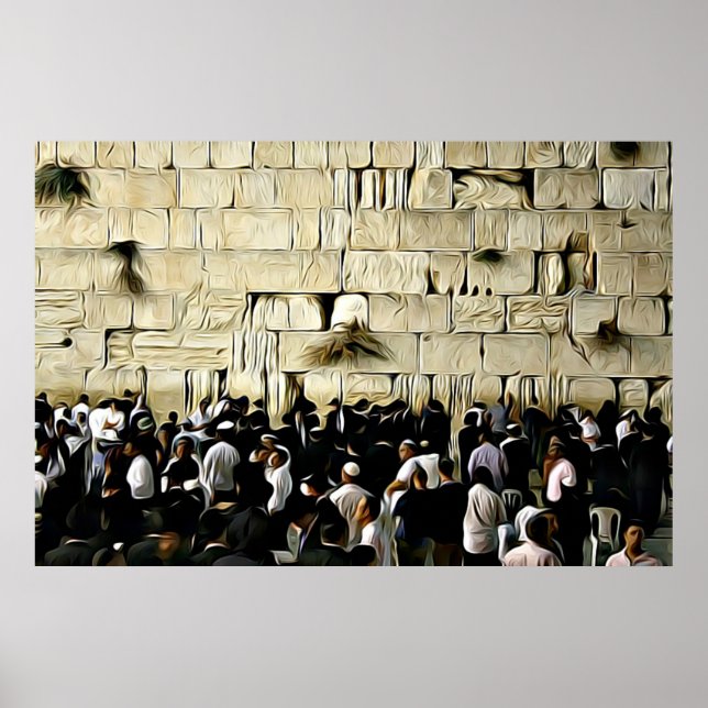 The Western Wall in Jerusalem Poster (Front)