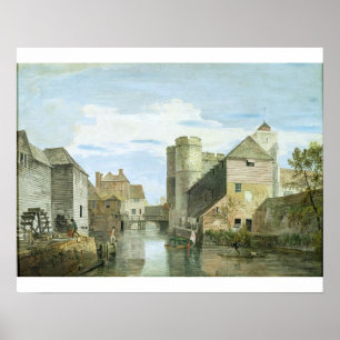 The Westgate, Canterbury (bodycolour on paper) Poster