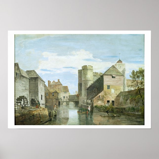 The Westgate, Canterbury (bodycolour on paper) Poster (Front)