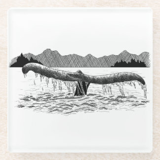 The Whale's Tail Glass Coaster
