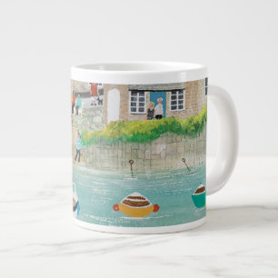 The Wharf at Mousehole Large Coffee Mug