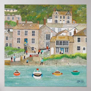 The Wharf at Mousehole Poster