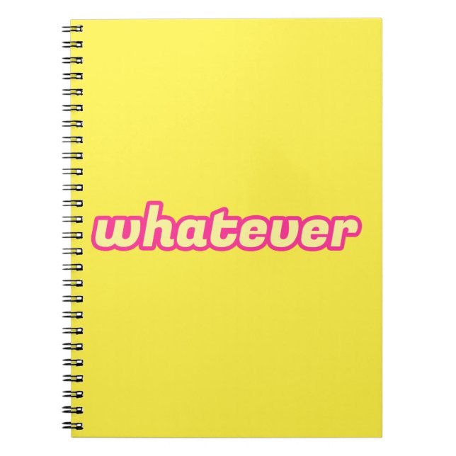 The 'Whatever' Art Notebook (Front)