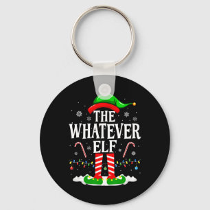 The Whatever Elf Xmas Funny Matching Family Group  Key Ring
