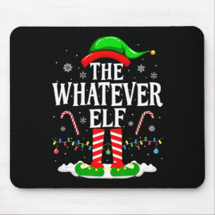 The Whatever Elf Xmas Funny Matching Family Group Mouse Mat