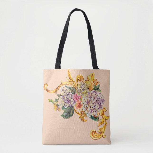 The Wheat, Flower Bouquet Tote Bag (Front)