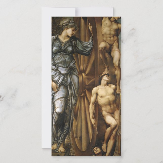 The Wheel of Fortune (by Edward Burne-Jones) Card (Front)