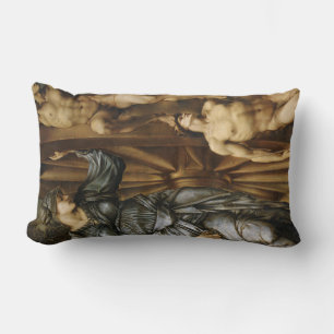 The Wheel of Fortune (by Edward Burne-Jones) Lumbar Cushion