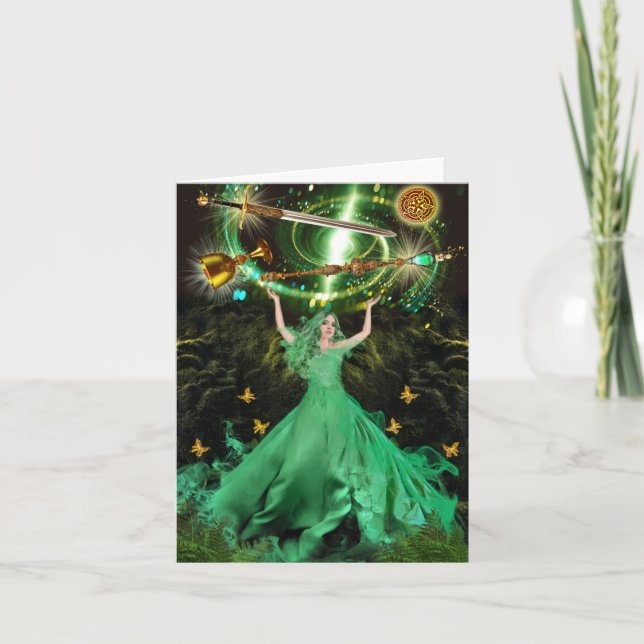 The Wheel of Fortune Card (Front)