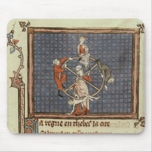 The Wheel of Fortune, from Ovide Moralise Mouse Mat