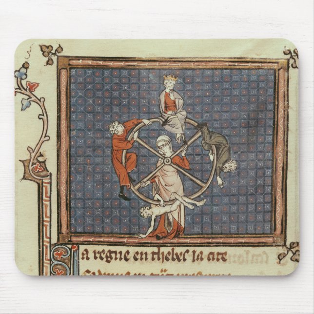 The Wheel of Fortune, from Ovide Moralise Mouse Mat (Front)