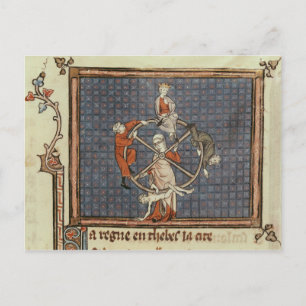 The Wheel of Fortune, from Ovide Moralise Postcard