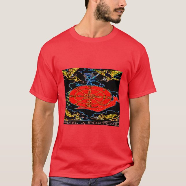 The Wheel Of Fortune Men's Fashion T-Shirt (Front)