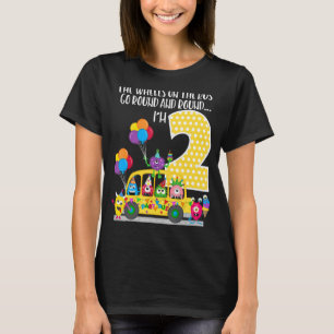 The Wheels On The Bus 2nd Birthday 2 Yrs Old Famil T-Shirt