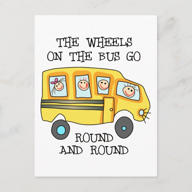 The Wheels On the Bus Postcard (Front)