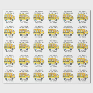 THE WHEELS ON THE BUS WRAPPING PAPER