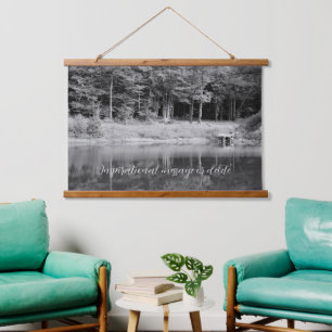 The Whimsical Old Swimming Hole and Fishing Dock Hanging Tapestry