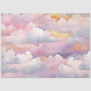 The Whimsical Pastel Cloud Series Design 12 Tissue Paper