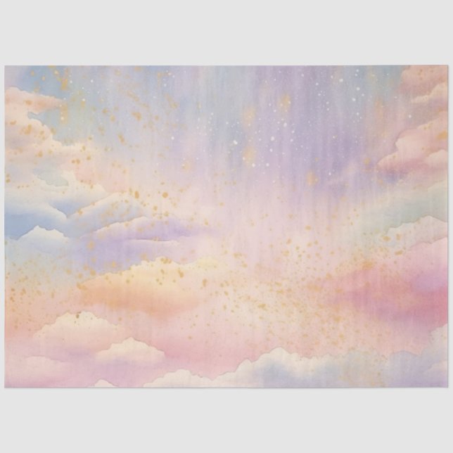 The Whimsical Pastel Cloud Series Design 5 Tissue Paper (Front)