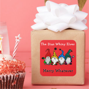 The Whiny Elves Merry Whatever Sticker